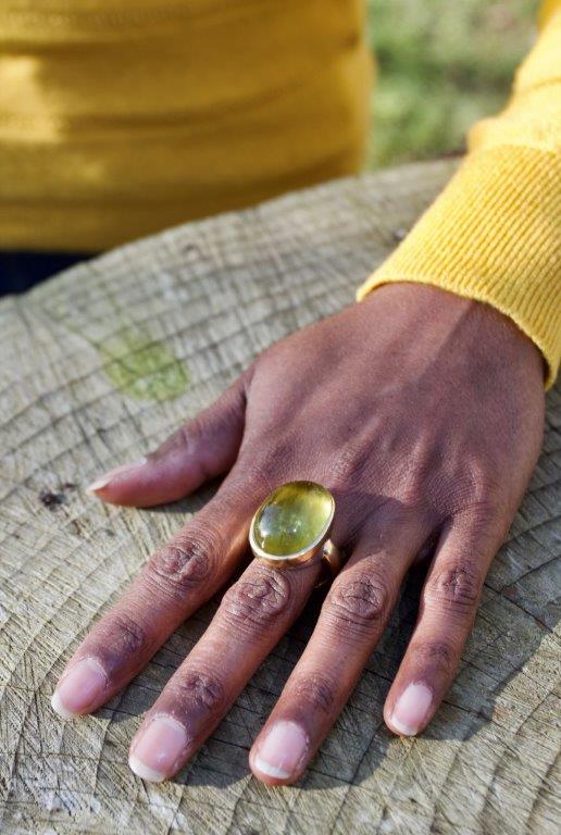 Ring Gold Beryll